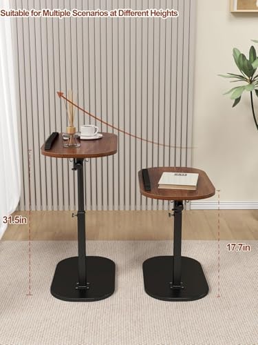 Mesita de noche para cama y sofá con tablero abatible multiángulo ideal para leer 3