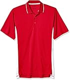 Clementine Men's ULTC-8406-Cool & Dry Sport Two-Tone Polo Shirt, red/White, 6X-Large