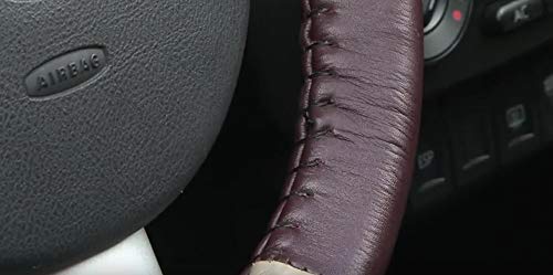 Wheelskins Genuine Leather Oak Steering Wheel Cover Compatible With Toyota Vehicles -Size Axx #TOP2