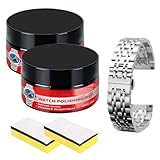 Uhren Politur Set, 2er-Pack Glanz Wiederherstellen Uhrenpolierpaste, Tragbares Uhrenglas Poliermittel, Multifunktionales Uhren Kratzerreparatur Werkzeug Für Glanzwiederherstellung Reinigung Messing