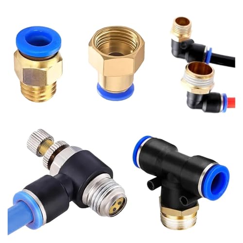 ZHGUIMING 5 PCF/SL/PB/PC/PL RlN^ 1/8" 1/4" 3/4" 1/2" Xbh  GA z[X tBbeBO 6/8/10/12mm GA `[u C tBbeBO(OD12mm-1I8,PC (5PCS)