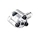 BPV31 Piercing Valve Compatible with Bullet with R134a Charging Hose, Refrigerant Can Tap with Gauge R134a can to R-12/R-22 port