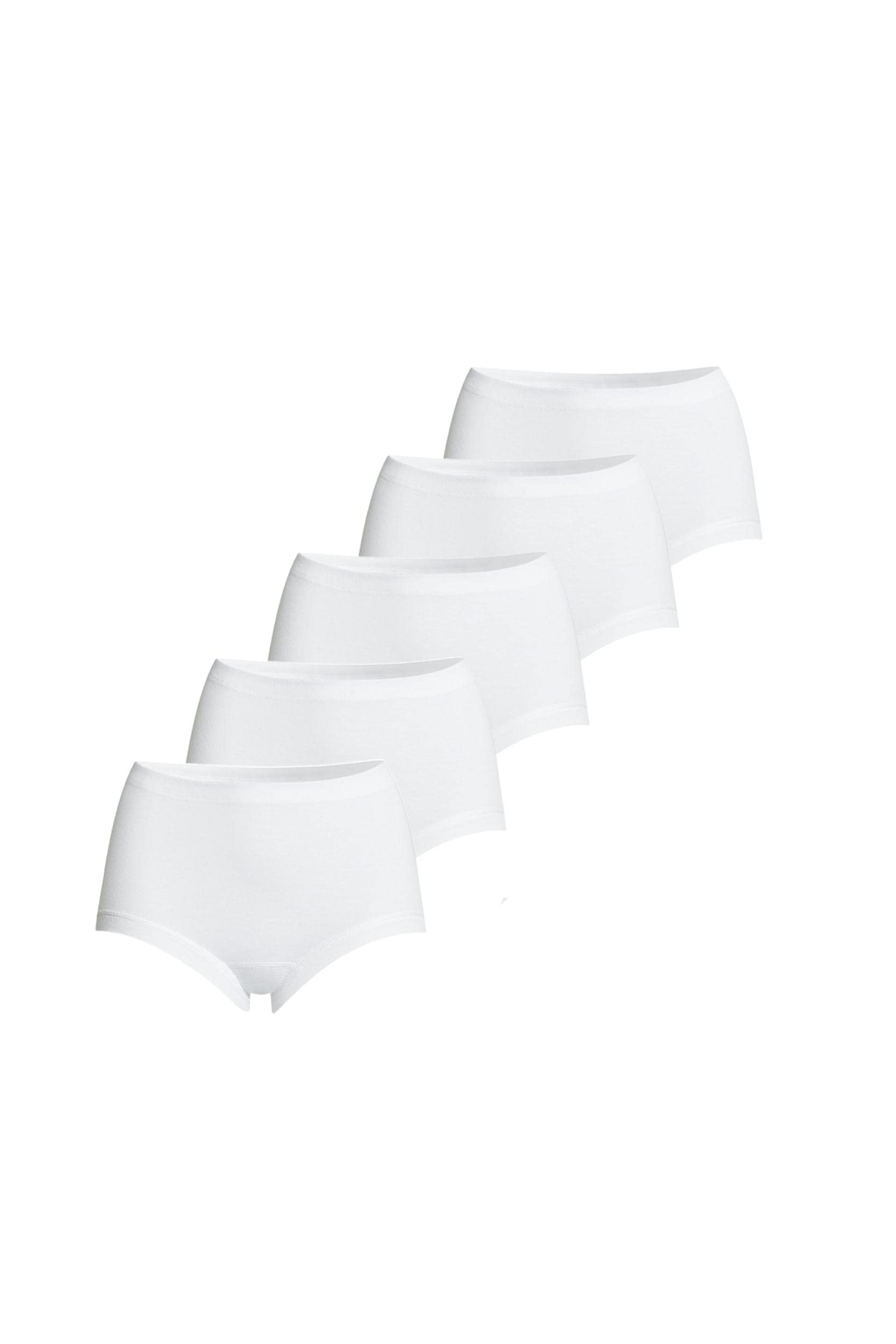 Conta Taillenslip 5er Spar-Pack, Slip für perfekte Bequemlichkeit, Klassische Damenwäsche, Slip aus 100% Baumwolle, weiß | 38/S - 62/10XL