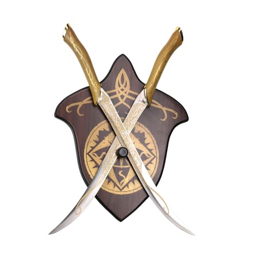 57 SPECIAL REPLICAS Accessoire de Cinémaens emble de Deux LOTR Leegolass 56 cm avec Une tenture Murale JT6036-A