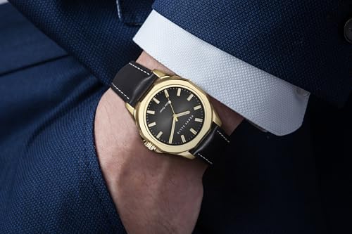 Montre solaire Perry Ellis homme : élégance écoresponsable au quotidien