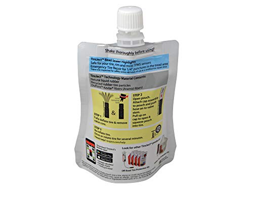 TireJect Automotive Full-Size Truck/SUV 2-in-1 Tire Sealant & Bead Sealer Kit for tire Repair of leaks and punctures