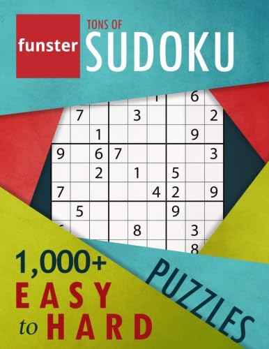 Cover of Funster Tons of Sudoku 1,000+ Easy to Hard Puzzles: A bargain bonanza for Sudoku lovers