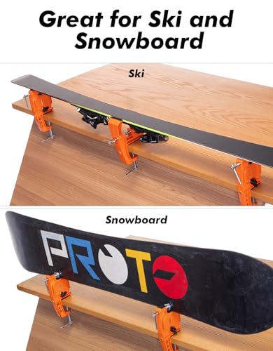 WAVECUER Ski Snowboard Vise Clamp Set
