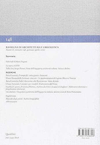 Rassegna Di Architettura E Urbanistica. La Scuola Italiana Di Ingegneria (Vol. 148) - 2