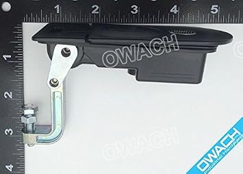 RV Compartment Lock Trigger Latch Baggage Door Latch, with Key, Flat Bracket, Long Grip arm - Adjustable Grip Range: 1.77-2.25(45-57mm) (1 Pack)