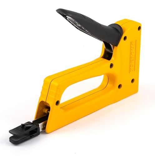Image of AL-10 Manual Staple Tacker (Lightweight Aluminium Body, Ergonomic Handle Lock for Easy Storage, Visual Refill Window, Ideal for Upholstery & Craft)