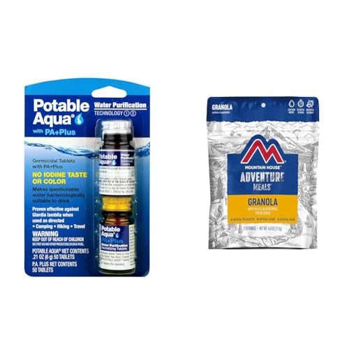 Potable Aqua Water Purification Tablets and Granola