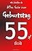 Produktbild Alles Gute zum Geburtstag - 55 jahre: Geburtstagsbuch - Größe M - Rot