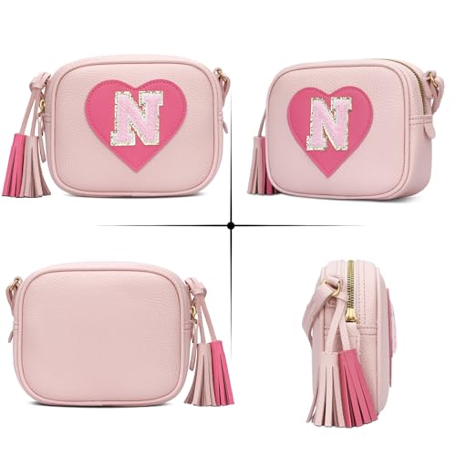 Image of KKXIU Birthday Gifts for Girls Initial Toddler Purse Cute Kids Crossbody Bag