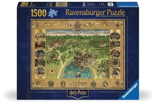 Ravensburger - Puzzle 500 Piezas Harry Potter | Puzzle 500 Piezas Adultos | Rompecabezas Adultos Y Niños De 14 Años O Más | Regalos para Niños 14 Años O Más | Mide 52x52cm