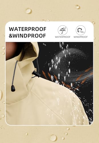 Zando Lightweight Rain Jacket Women Waterproof Rain Coats for Women Loose Fit Raincoat Hooded Hiking Windbreaker Jacket Women2