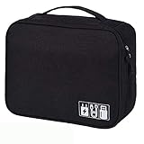 BYOYO Carrying Bag Case Storage Organizer for Projectors and Accessories (Black,Single)