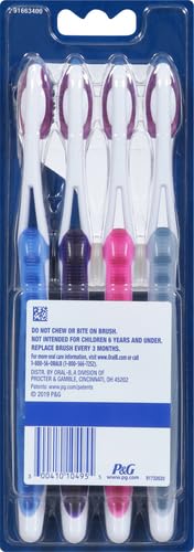 Image of Oral-B 3D White Deep Stain Remover toothbrushes,Toothbrush Soft,Removes 90% of Surface Stains,whitens Teeth,deep Reach,removes Plaque and Stains Tooth Brush,4 Count (Pack of 2)