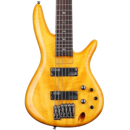 Ibanez GVB36 Gerald Veasley Signature 6-String Electric Bass Guitar Amber