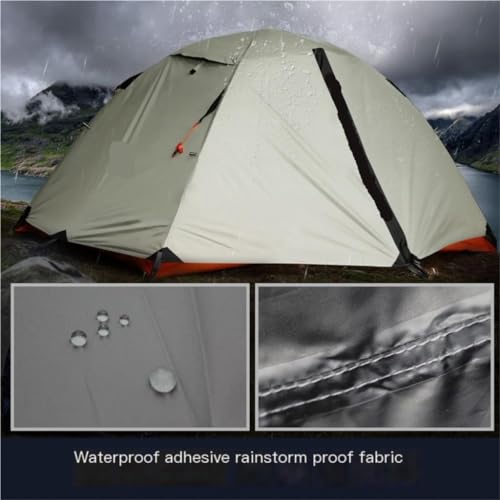 Carpa de camping doble capa al aire libre impermeable y ligera miniatura 4
