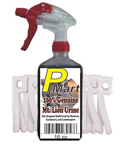 The Pee Mart - Mountain Lion Urine Scent Tag Combo 16 oz E-Z Trigger Spray. Full Strength!