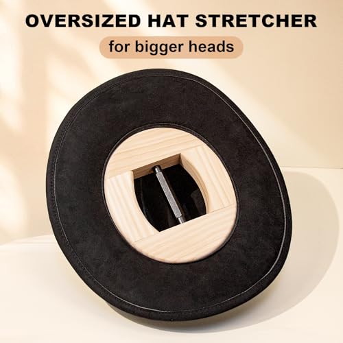 Image of Hat Stretcher, Oval Hat Stretchers for Men Fitted Hats, Cowboy Hat Jack