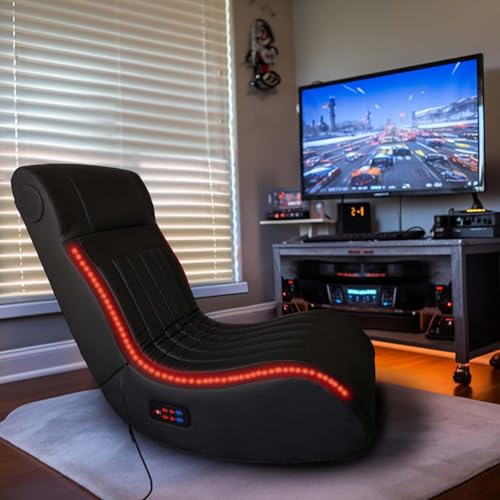 ZEVORO Gaming Floor Rocker Chair with Speakers & LED