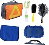SUHOMMY Limpieza Coche, 7 Piezas Kit de Limpieza para Auto, Cepillo Limpieza Coche, Kits de Limpieza para la Limpieza del...