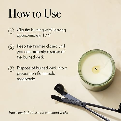 LAFCO New York Wick Trimmer & Snuffer - Use on Burning or Extinguished Wicks - Enameled Stainless Steel - Image 5