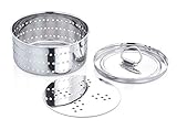 Crommie Stainless Steel Round Shape Paneer/Tofu/Cheese Maker Mould Machine Hard Presse Mold KIt For Paneer/Cheese Making (500ml)