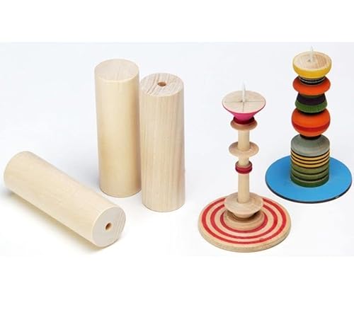 Materialpaket Drechseln + Sägen, PLAYmake/UNIMAT (Drechselholz, Pappelsperrholz)