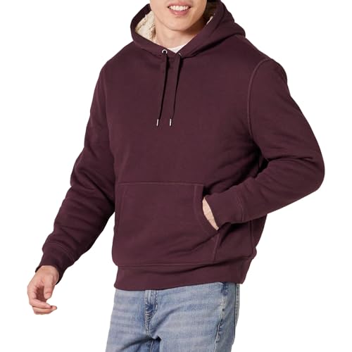 Amazon Essentials Men's Hoodies, Sherpa-Lined Pullover
