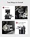 EVIL ENERGY Oil Catch Can, Universal Baffled Catch Can Kit with Breather Filter, 300ml Aluminum Air Oil Separator Tank NBR Fuel Hose Kits for PCV System