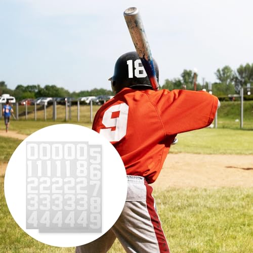 Bremorou 559046_1_WMZUIFNH Helmet Numbers, 8 Sheets Number Stickers 1-10 Football Helmet Stickers Baseball Vinyl Number Stickers Softball Helmet Numbers Self Adhesive Sports Number thumb #3