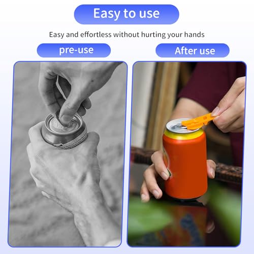 Vusmer Easy Can Opener Rings 6pcs Safety Ring Pull Can Openers Manual Can Covers Can Lids Can Top Ring Opener Tool for Cola, Soda, Beer, Drinks(6 Colors) - Image 4