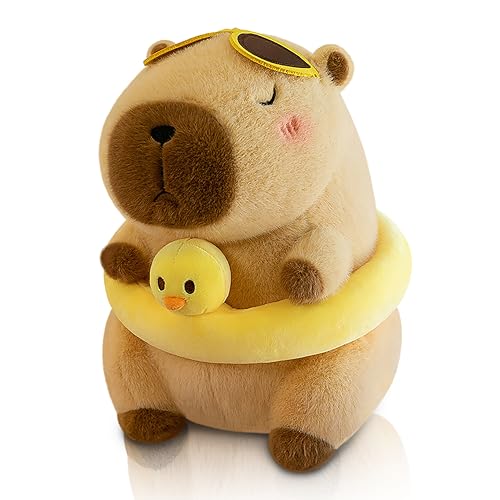 WUFUVAP Cute Capybara Plush Adorable Capybara Stuffed Animal Soft Stuffed Capibara Toys Plushies Pillow Gifts for Kids (10 Inches)