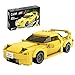 CADA Initial D RX7-FD Toy car Building Sets, Collectible Model Car Toy Building Blocks, Cool Simulation Cockpit Speed Racing Car for Fans and Kids