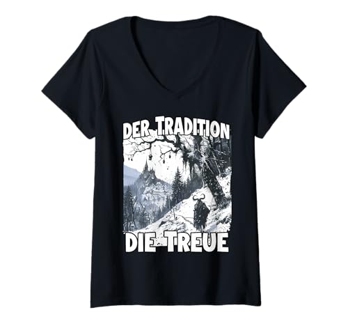 Mujer Disfraz de tiranosaurio Rex | Tyrannosaurus Dino T para Camiseta Cuello V