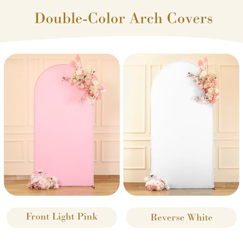 Cobertura Arco Blanco y Rosa 7.2ft para Fiesta miniatura 4