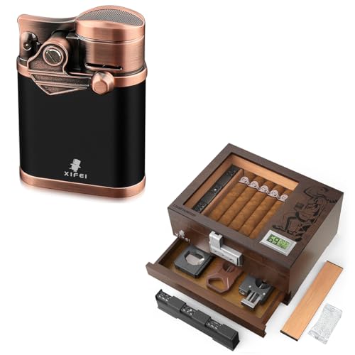 Encendedor XIFEI para cigarros con humidificador y accesorios miniatura 1