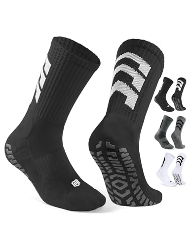 [CLOSEMATE] サッカーソックス 靴下 メンズ 滑り止めソックス スポーツ フットボール 防臭吸汗 グリップソックス 吸湿速乾 靴下 パイル 3足 バスケットボール ハイキング ランニング