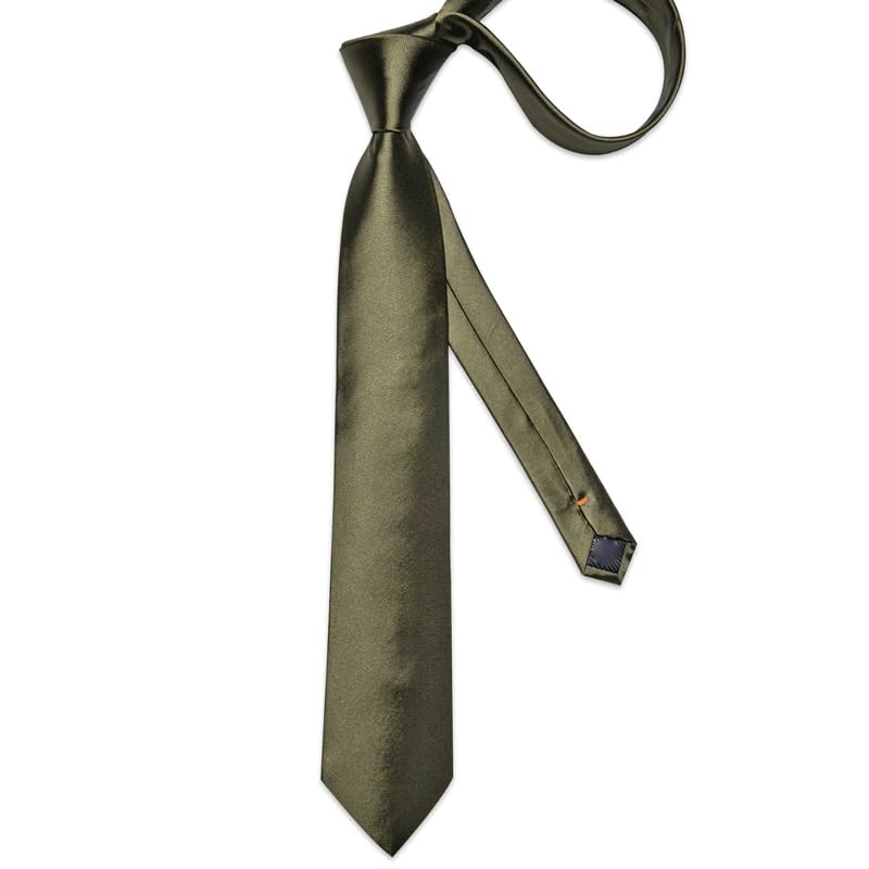 Corbata clásica para hombre de seda y poliéster 8cm miniatura 4