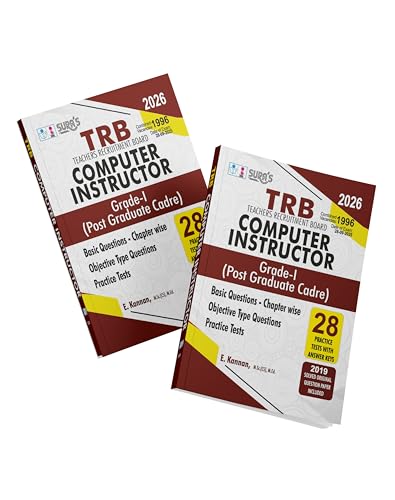 Image of SURA`S TRB PG Computer Instructor Grade I Post Graduate Cadre Exam Book Guide English Medium - Edition 2026 (TRB PG Computer Instructor Exam Book)