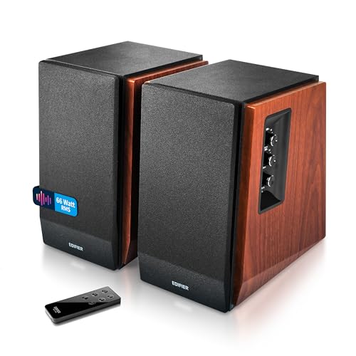 Edifier R1700BT Lautsprecher-Set 2 Regallautsprecher analoge + digitale Anschlüsse Bluetooth...