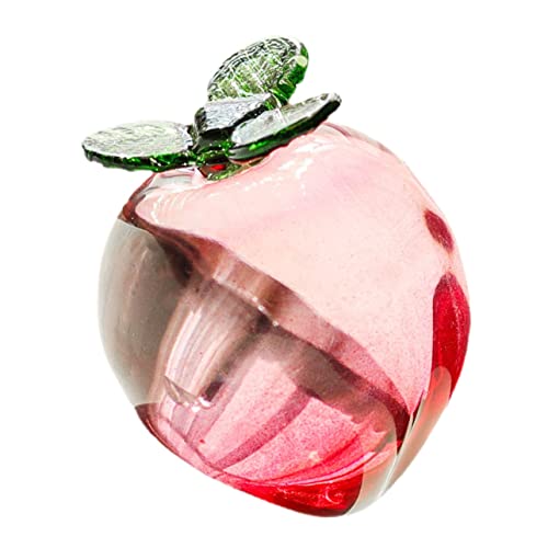 Uonlytech 5Pcs Peach Ornaments Dining Table Centerpieces Artificial Fruits Crystal Decorations Peach Photo Prop Peaches Decor Peach Collectible Figurines Peach Kitchen Decor Photo Accessory #TOP4