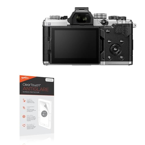 BoxWave Screen Protector Compatible With OM System OM-3 - ClearTouch Anti-Glare (2-Pack), Anti-Fingerprint Matte Film Skin