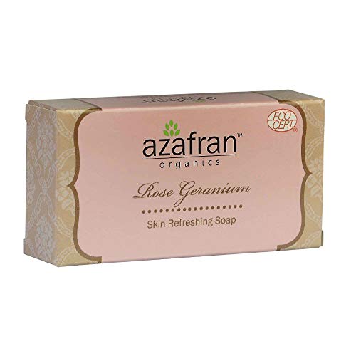 Azafran Organics Rose Geranium Soap - 100 G