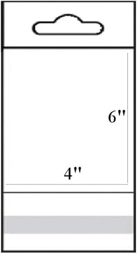 888 Display – 200 bolsas de golosinas ultra transparentes, panadería, vela, jabón, bolsas de galletas con sello adhesivo (4 x 6 pulgadas, 200