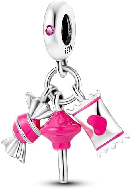 CYCUFF Abalorios de plata de ley 925 adecuados para collares de dijes, pulseras colgantes, abalorios, joyería de regalo para mujeres y niñas