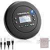 CD Player Tragbar, MONODEAL Tragbarer CD Player Bluetooth, Wiederaufladbar Discman CD Player für Auto und Kinder, Anti…